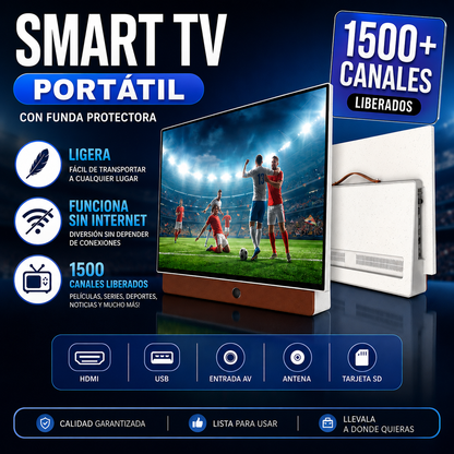 SMART TV PORTÁTIL LED ULTRARRESISTENTE 4K 32"