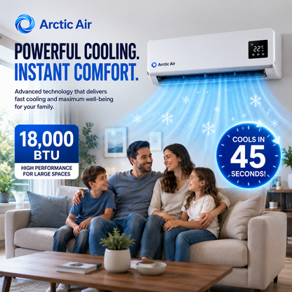 (KIT FOR EVERY ROOM) 3 units. Arctic Air, Dual Inverter, Energy-Efficient, Self-Cleaning, Remote and App Control